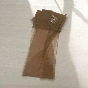 Vintage Patricia Lace Welt Stockings 15 Denier Seamless Nylon Thigh High Sheer